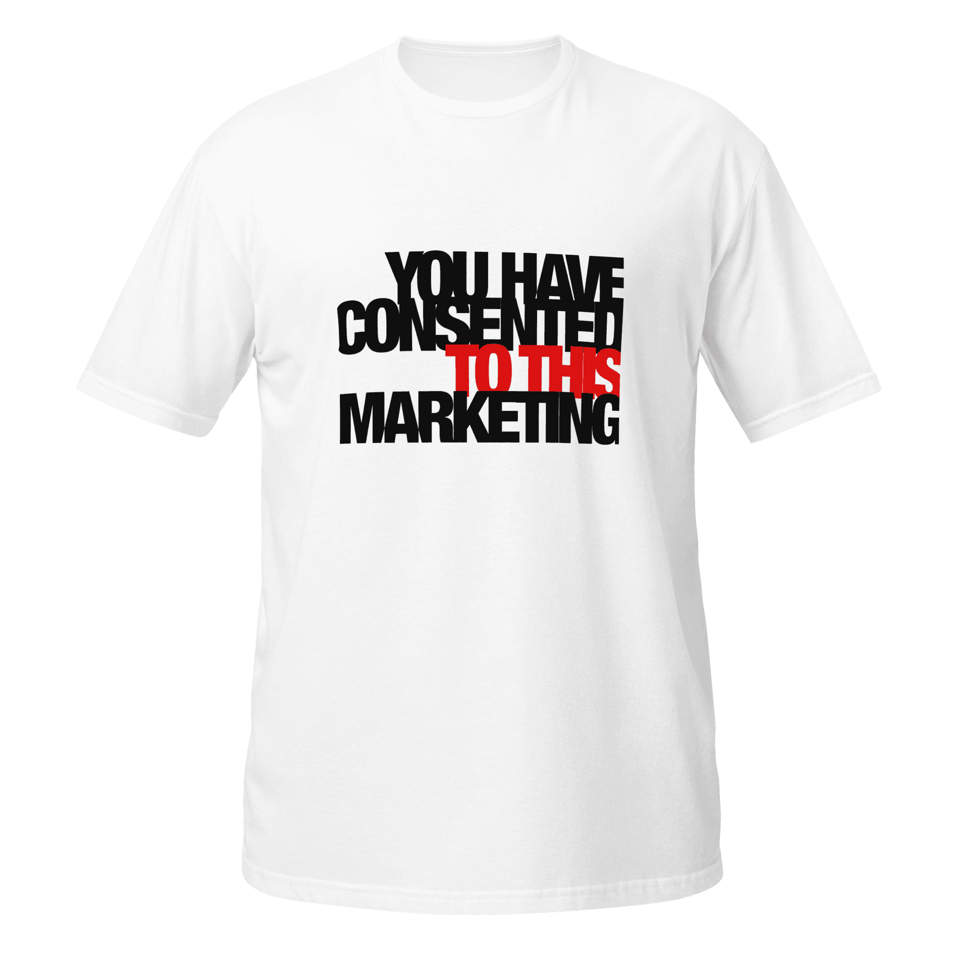 The Disclosure Tee in white — front